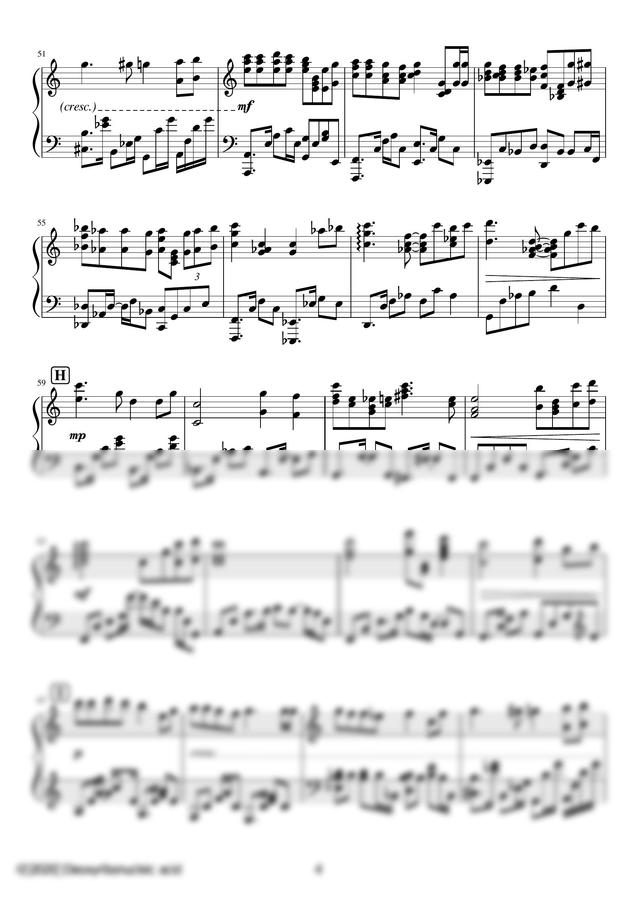 楽譜 > いのちの名前 千と千尋の神隠し (ピアノソロ中上級) by Dさん