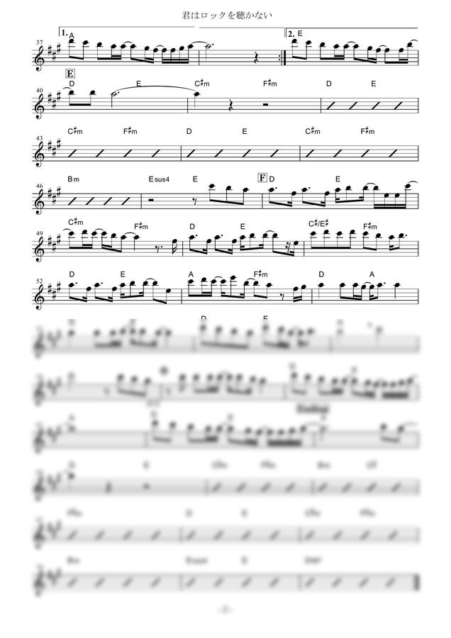 楽譜 > 君はロックを聴かない あいみょん by mutasax”></p>
<p>楽譜 > 君はロックを聴かない あいみょん by mutasax</p>
<p></center></br></p>
<p><center><img decoding=