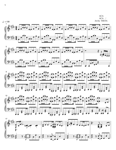 楽譜 秒針を噛む ずっと真夜中でいいのに By Theta